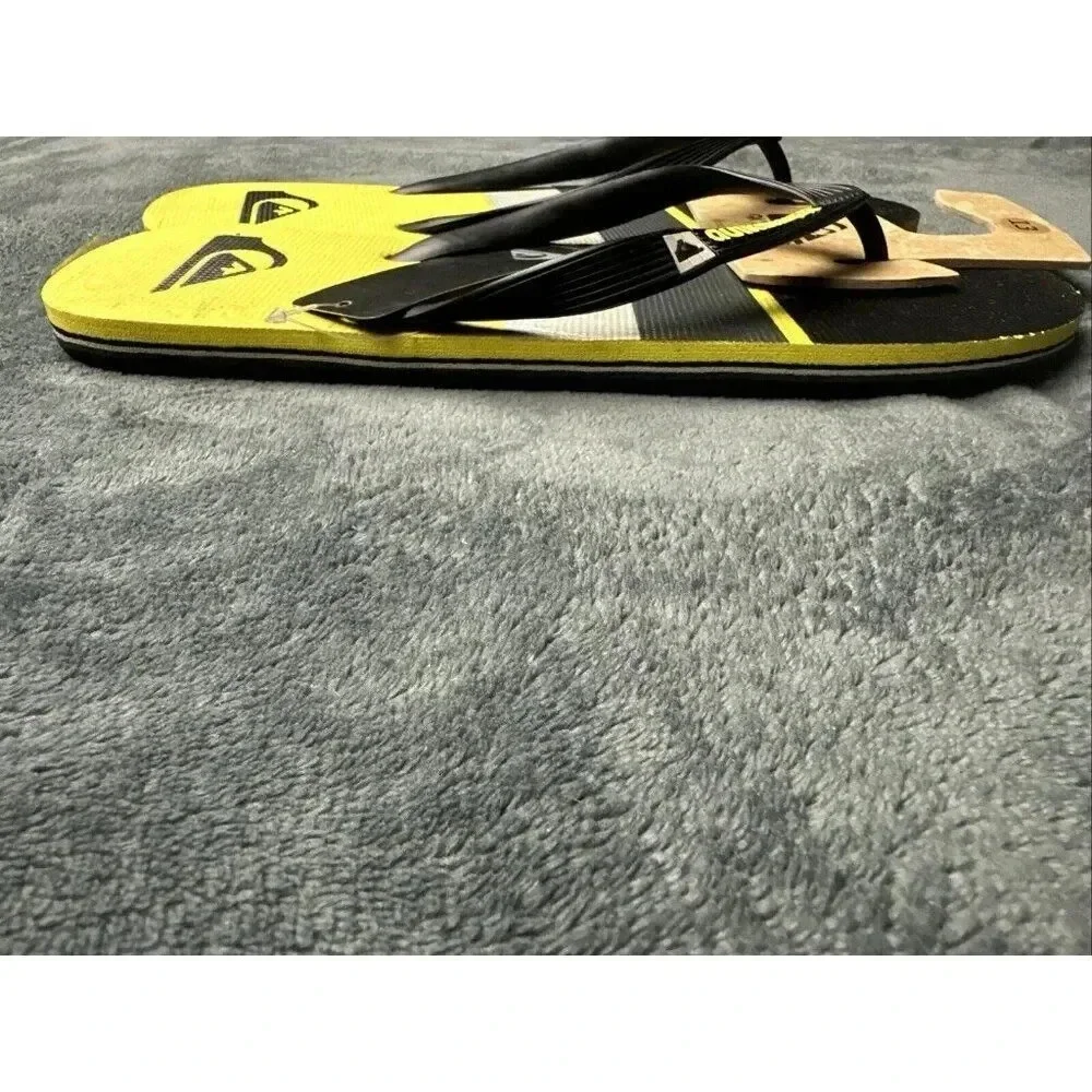 Quiksilver Men’s Molokai Sunset Flip Flop Black Sandals Size 13